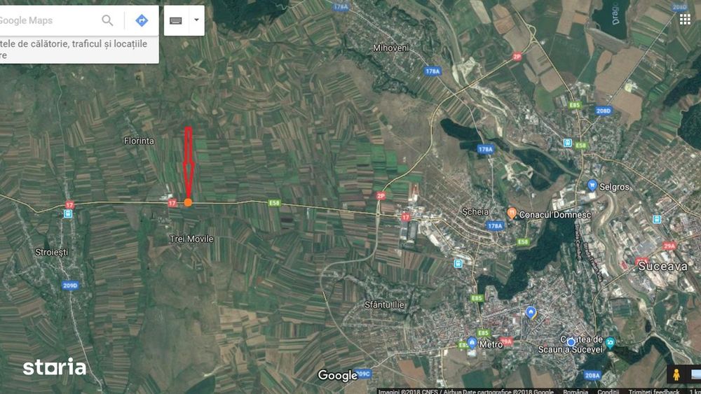 Teren 9900 mp langa Weber, DEZSTORE, la DN17- PUZ hale spre Gura Humor