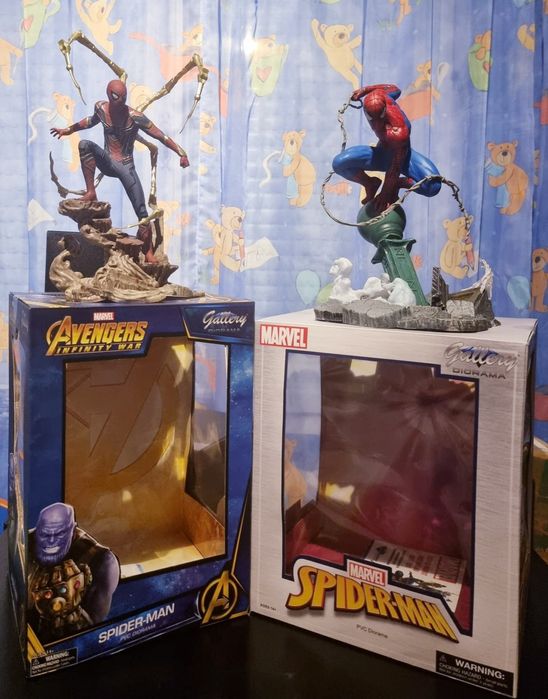 Statuete Marvel Spider-Man, Morbius, Carnage din PVC