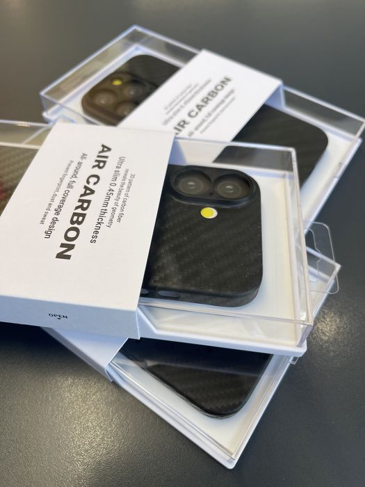 Ултра тънък карбонов кейс iPhone 16 16 Pro 16 Pro Max 16 Plus 15 Pro