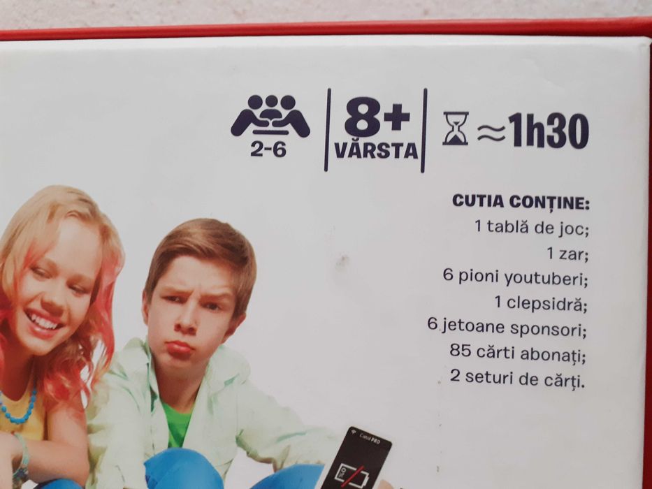 Joc de societate Go Master Youtubers, recom.8+, nou, sigilat, de cadou