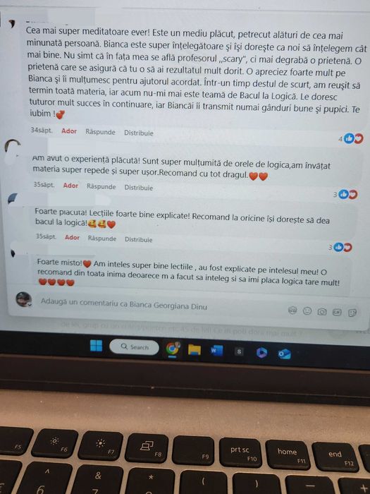 Meditatii Bac Logica