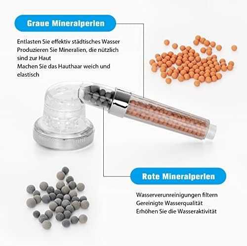 Нова SPA душ слушалка с йонен филтър, силна струя, 3 режима и маркуч