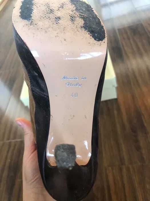 Красиви боти Alisha 40 н, естествена кожа, с дефект отвътре