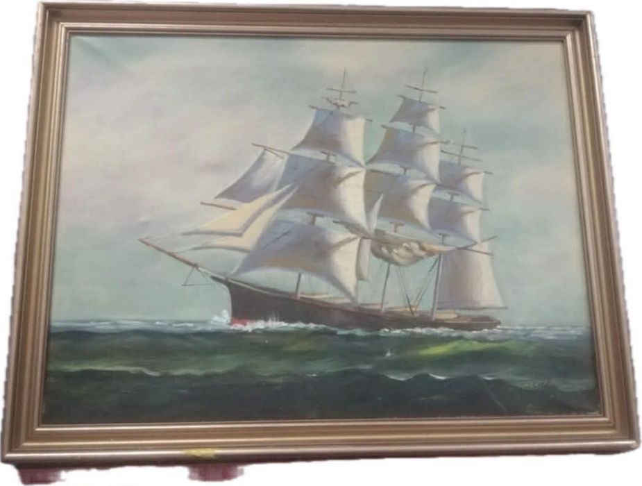 Картина кораб маслени бои