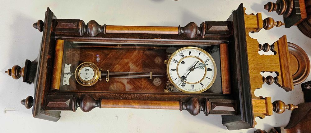 Ceas de perete cu pendula Werner Deponirt 1870