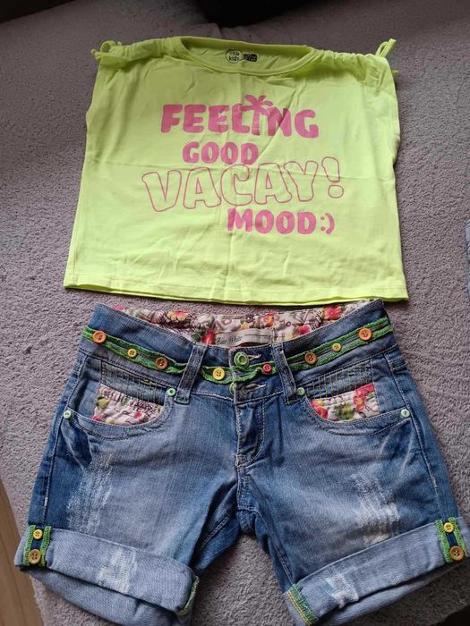 Детски тениски, къси панталони, пола, дънки ,122 ,128, 134, 140 размер