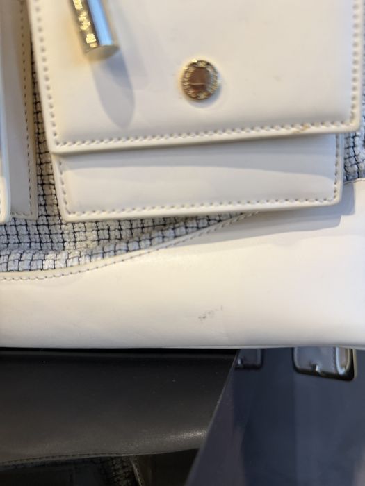 Оригинална раница Elisabetta Franchi от туид и кожа
