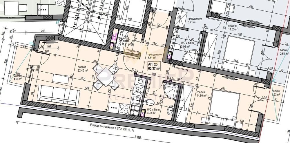 Продава се Двустаен апартамент в София, Банишора - 72 кв.м за 2200 €/кв.м - Снимка #2