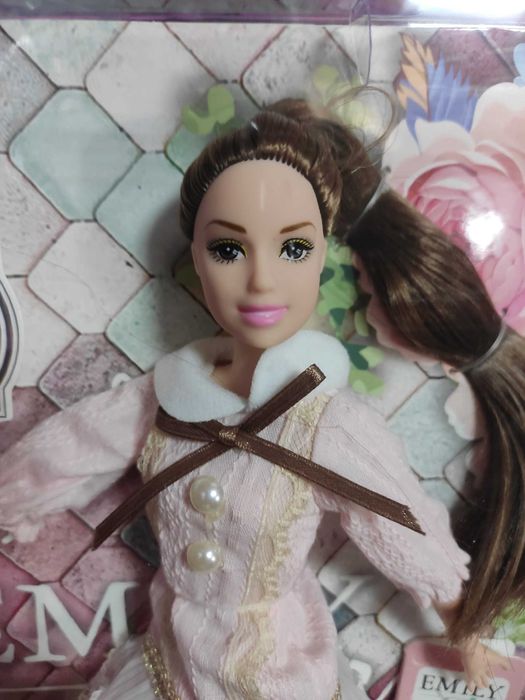 Кукла Эмили с велосипедом на прогулке, 28 см Emily подарок для девочек