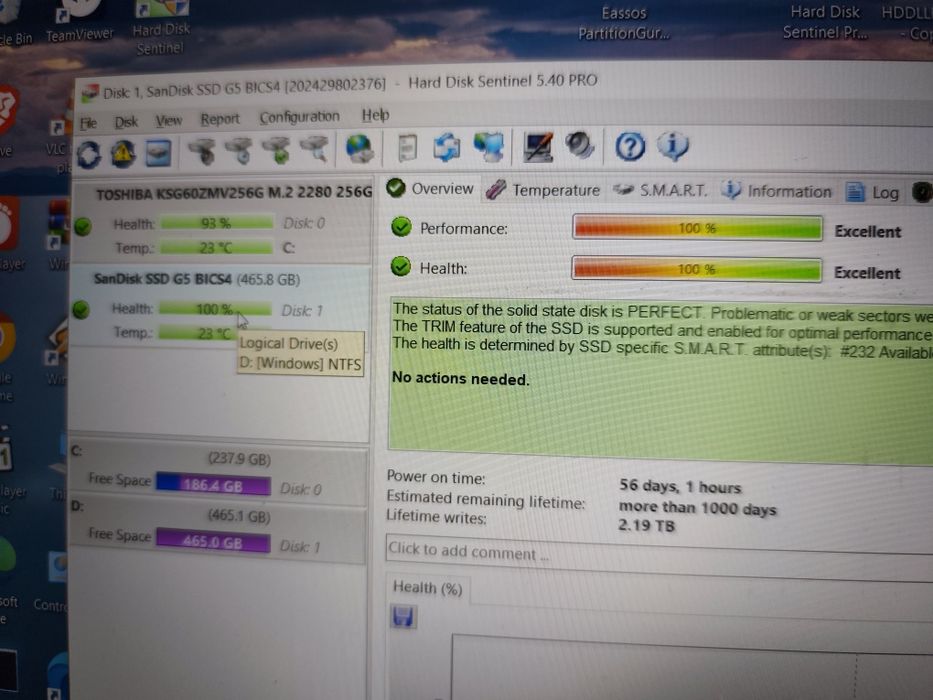 Ssd Wd Blue 500gb 100%