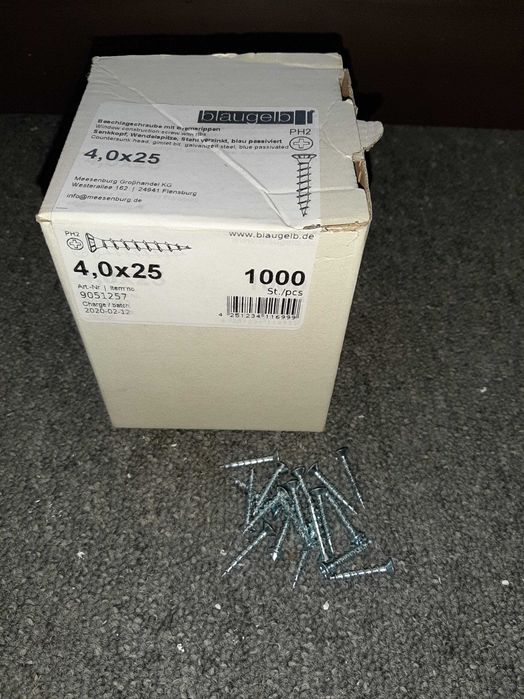 Винтове 3.9x19,4.2x25 и крепежи за дограма