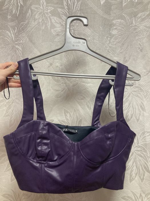 Кожен потник от Zara