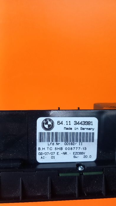 Bmw E83 X3 управление климатик климатроник 3443981