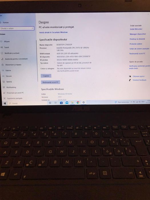 Vand Laptop Asus Notebook F552C, 4GB Ram;