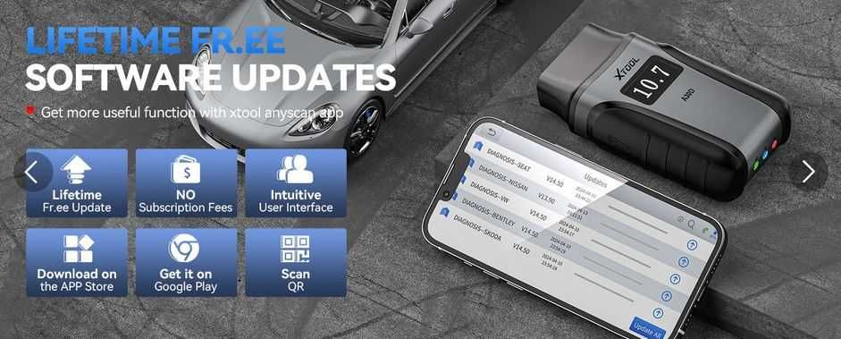 Продавам автомобилен скенер/диагностика XTOOL A30D, доживотен ъпдейт