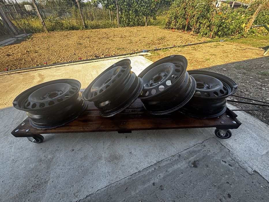 Set 4 jante tablă R15 5x112 OEM VW / Skoda / Seat / Audi