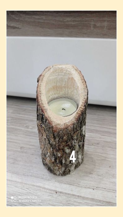 Дървени свещници