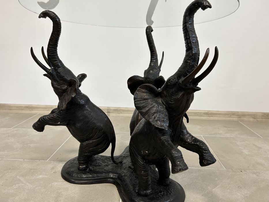 Винтидж масичка от бронз слонове Г160