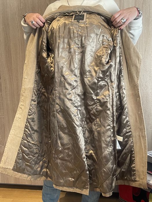 Geaca/Pardesiu din piele intoarsa naturala