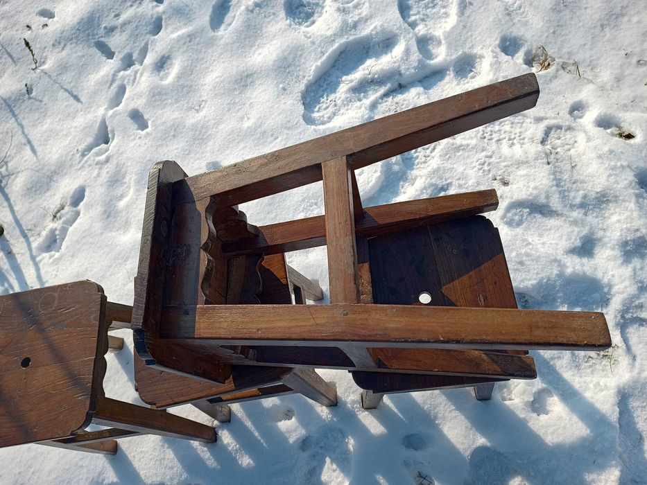 Set 4 taburete rustice