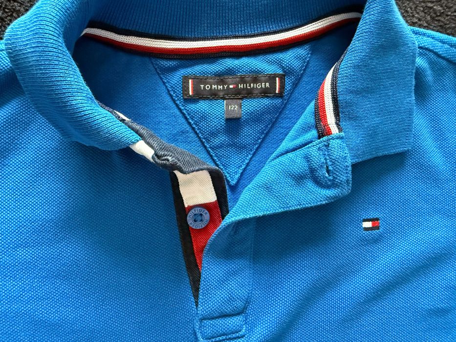 Tricou polo Tommy Hilfiger, pentru baieti, marime 7 ani - 122 cm