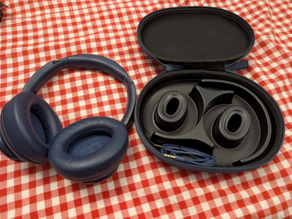 Căști Wireless Anker Soundcore Space Q45, ANC (Albastru) + BONUS Bureți NOI