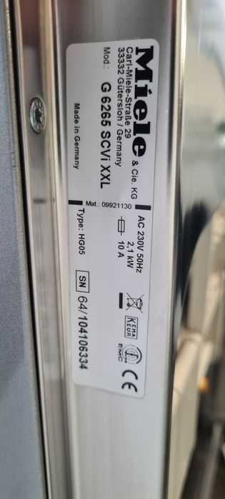 ТОП Съдомиялна за пълно вграждане 60см Miele  XXL 14 к-та А+++  Auto Open