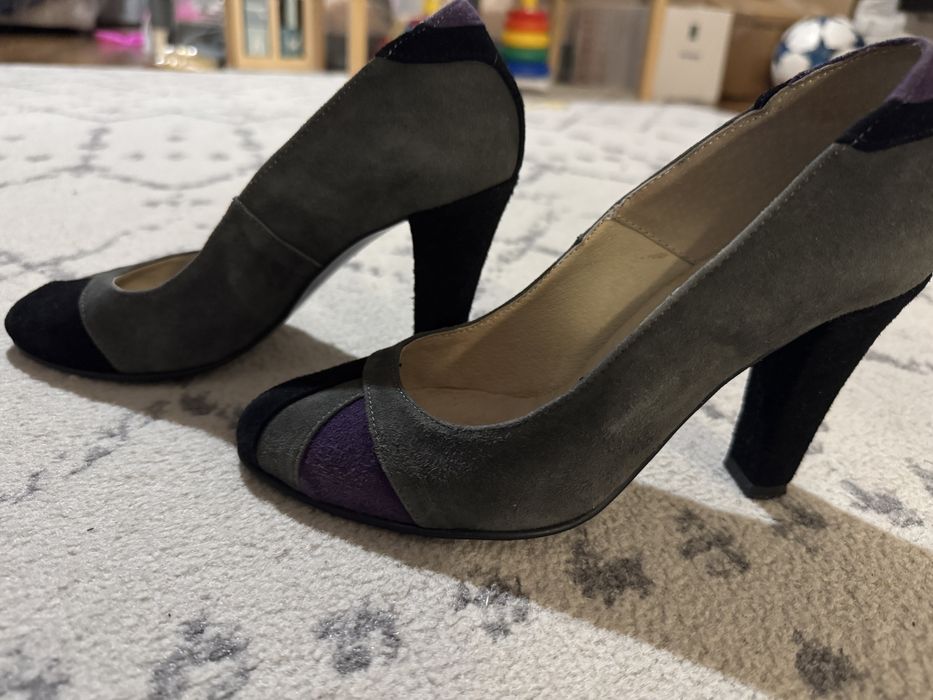 Pantofi piele intoarsa  Raxela 36