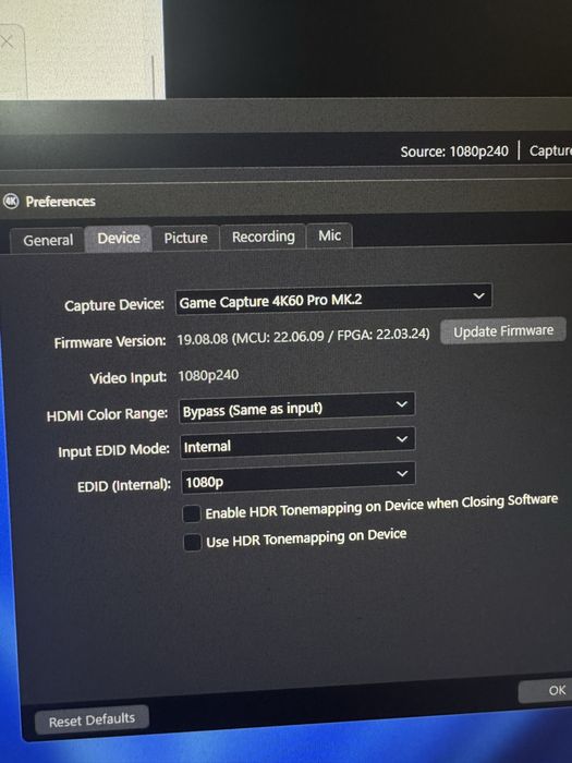 Placa de captura Elgato 4K60 Pro MK2