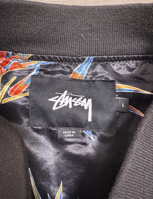 jacheta stussy bomber