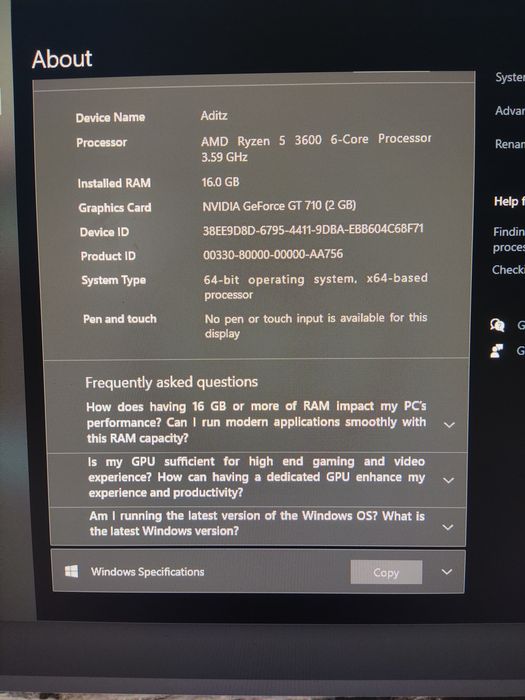 Vand unitate PC AMD Ryzen + monitor DELL