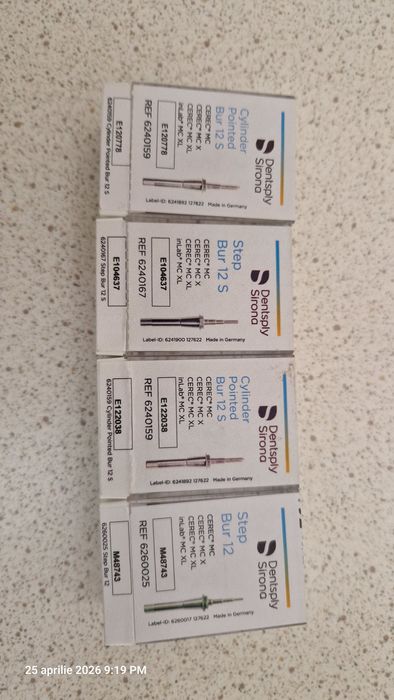 Freze pentru MCXL Dentsply Sirona.