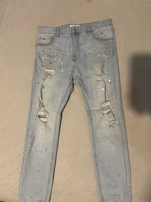 blugi pictati pull & bear