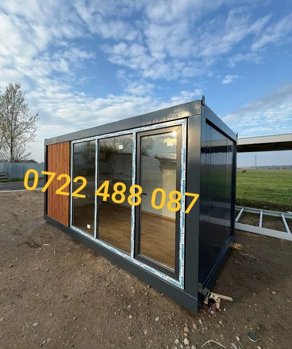 Container modular tip birou,depozitare, sanitar, cabina paza  5 x 2.40