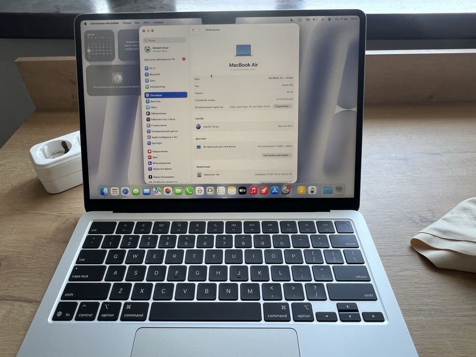 Macbook m4 air, акк 100%/256