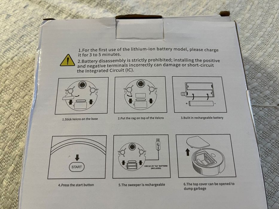Mini Robot Aspirator Inteligent, Încărcare USB, Nou la cutie