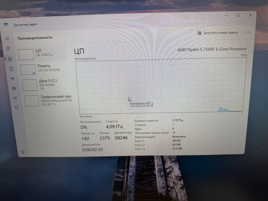 Игровой Компьютер, Ryzen 5 7500f