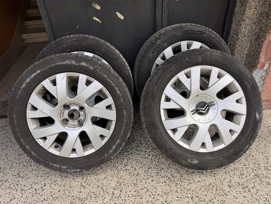 225/55/17 Ханкоок и Гудиар летни с лети джанти