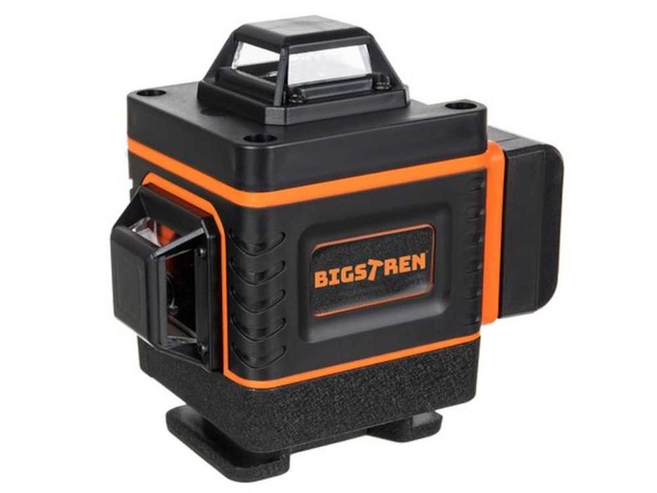 Лазерен линеен нивелир, 4 зелени лъча, 16 линии, 4D, 25 м, BIGSTREN