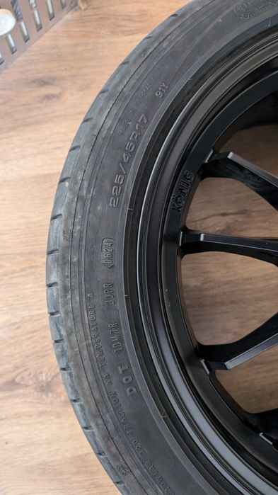 Джанти Konig Hypergram 17" 5x114.3 с гуми 225/45