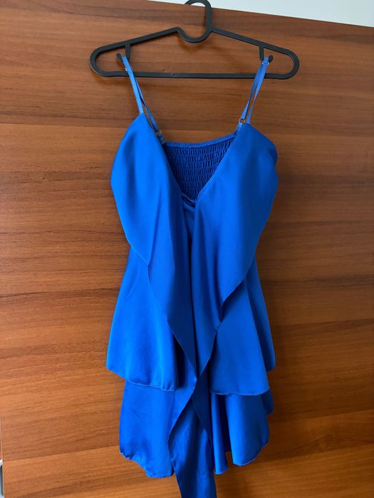 Парти рокля в кралско синьо