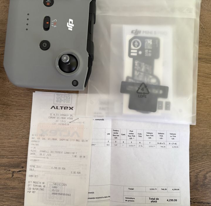 Drona DJI MINI 5 PRO impecabila
