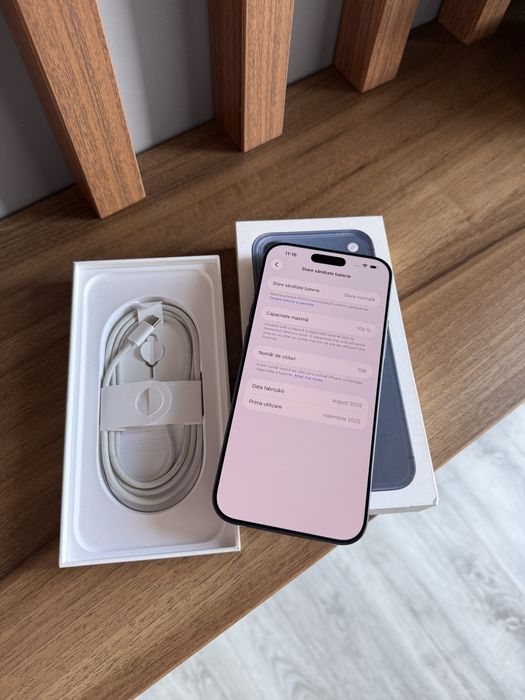 Iphone 17 Pro Max Blue Titanium - Baterie 100%