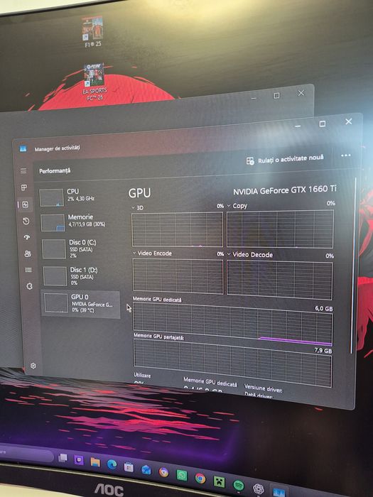 Pc Gaming I5-11400F, GTX 1660 TI 6Gb, 16Gb RAM,  1T SSD