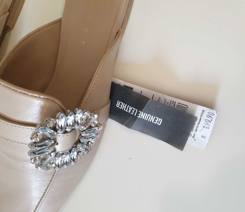 Обувки Sisley от естествена кожа