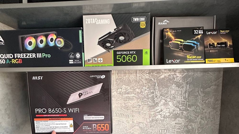 #kompyuter #сборка #pc ryzen 7 9700x rtx 5060 32 gb ddr5