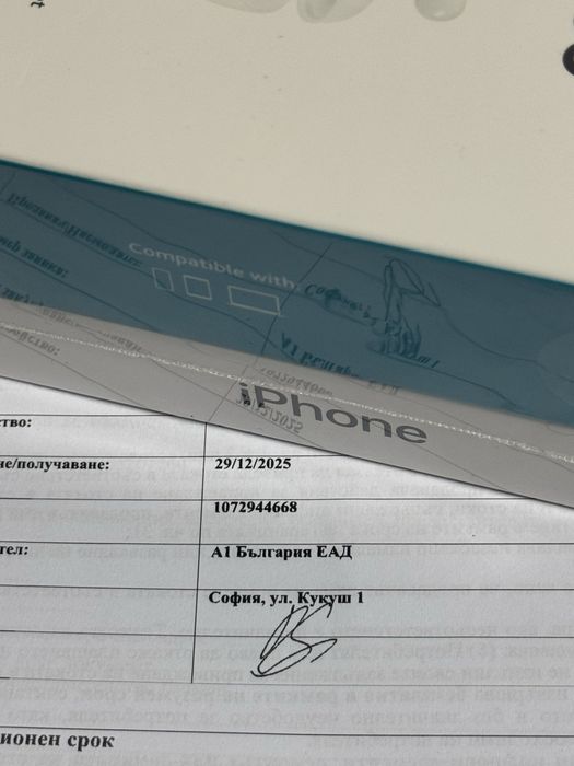 ЗАПЕЧАТАН 128GB iPhone 16e Гаранция от A1 до 2027г. Black