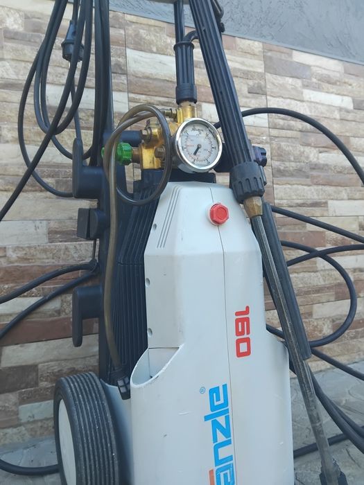 Водоструйка, Kranzle Profi 160bar 220v Керамика Супер Силна  Отпушвате на Канали дълъг маркуч