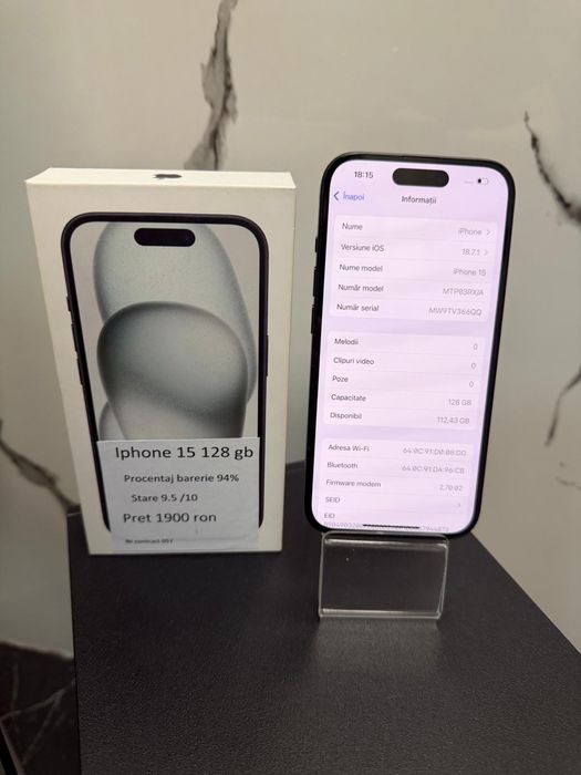 Iphone 15 128 gb Royal House Amanet