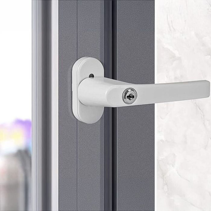 Дръжка за прозорец и врата, с 2 ключа, универсален модел, сигурност